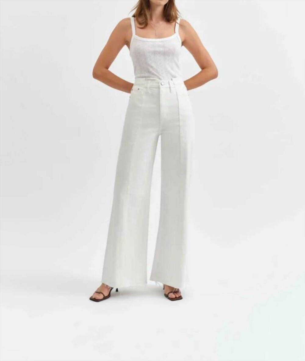 NEW DAZE women's palazzo jean in white